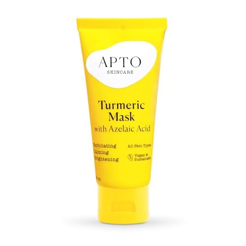 APTO Turmeric Mask w/Azelaic Acid: Brightening, Exfoliating & Soothing Thick & Creamy Formula for a Glowing & More Even-Toned Complexion, 2 oz.