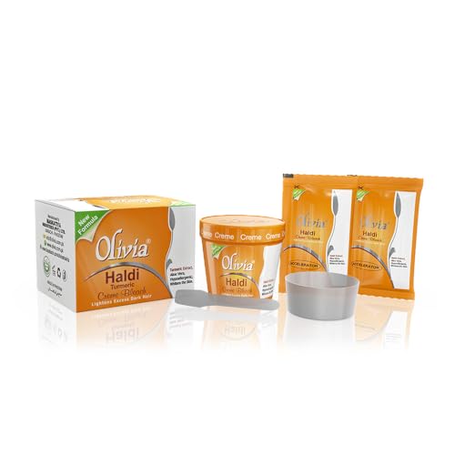 Olivia Creme Bleach with Turmeric 30ml - Hypoallergenic Face & Body Lightening Pack of 1