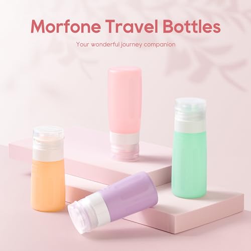 Morfone 16-Pack TSA Travel Bottles Set – Leak Proof Silicone