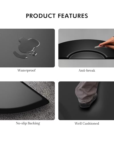 3ft x 5ft Barber Chair Mat Anti-Fatigue Semi Circle
