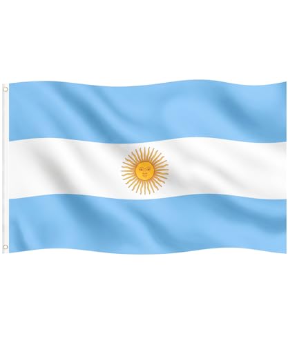 Large 3x5 ft Argentine National Flag - Fade Resistant with Grommets