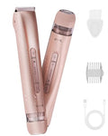 FIONOFY 2-in-1 Bikini Trimmer & Body Shaver for Women