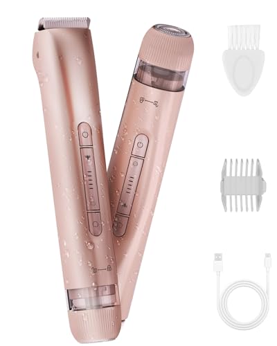 FIONOFY 2-in-1 Bikini Trimmer & Body Shaver for Women