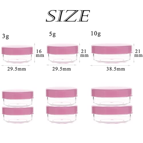 5g Sample Containers with Lids, 10 Pack – Mini Jars for Cosmetics & Skincare