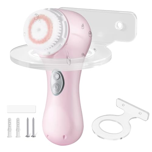 Acrylic Holder for Electric Face Scrubbers - Compatible with COSLUSCLSEVXY, TOUCHBeauty, WOVAZUS,Mia 2 Face Scrubber Stand, Waterproof & Durable Wall-Mounted Organizer
