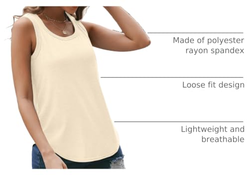 Women's Square Neck Tank Top - Comfortable Sleeveless Top for Women