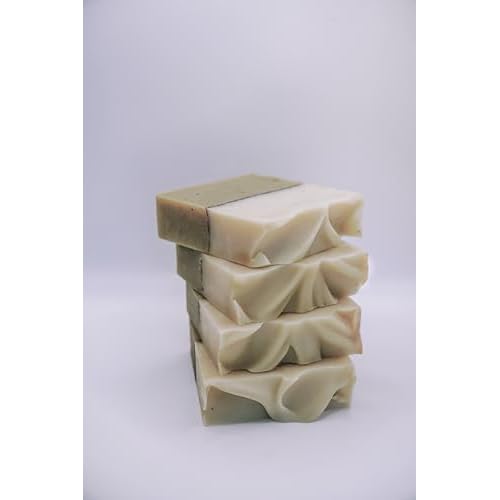 GrabNat 4-Pack Tea Tree Soap | Handmade, All-Natural, Cold-Processed | Made with Tea Tree Oil | For Face & Body, All Skin Types (4 x100grams / 4 x 3.5oz)