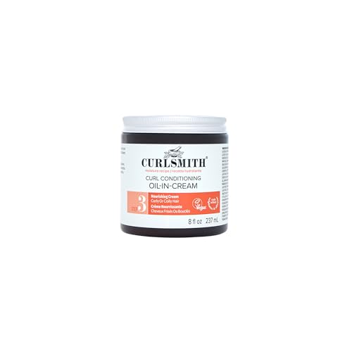 8 Fl Oz Curlsmith Curl Conditioning Oil-in-Cream for Thick Curly Hair - Deep Moisture Leave-In, Vegan & Cruelty-Free