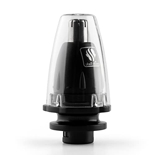 Skull Shaver Ear & Nose Trimmer Attachment - Easy Hair Removal - Stainless Steel Blades - Compatible with Pitbull, Palm & Butterfly Kiss Shavers