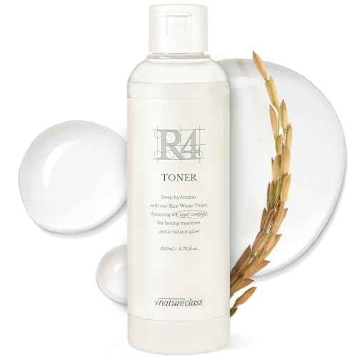 R4 Hydrating Rice Toner ? Glass Skin, Toner for Face, Deep Moisturizing, Rice Water, Hyaluronic Acid, Squalane, Korean Skin Care, Fragrance Free, Sensitive Skin, 6.76 fl oz