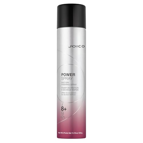 Joico Power Spray Fast-Dry Finishing Spray | For Most Hair Types | Protect Against Heat & Humidity | Protect Against Pollution & Harmful UV | Paraben & Sulfate Free | 72 Hour Hold