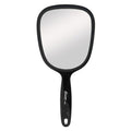 Diane Hand Mirror ? Standard 1X Magnification Hand Held Mirror, Single Sided Vanity Makeup Mirror for Women, Men, Salon, Barber, Shaving, and Travel, Medium 5" x 11" In Black