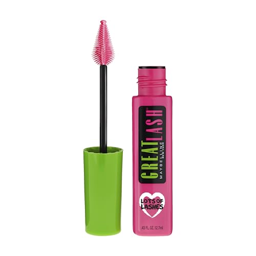 Maybelline Great Lash Lots Of Lashes Washable Mascara Very Black 0.43 Fl Oz - Hypoallergenic, Volumizing & Curling