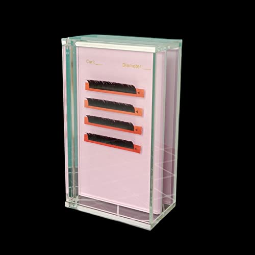 2-Tier Eyelash Extension Pallet with Dustproof Cover | Acrylic Lash Holder
