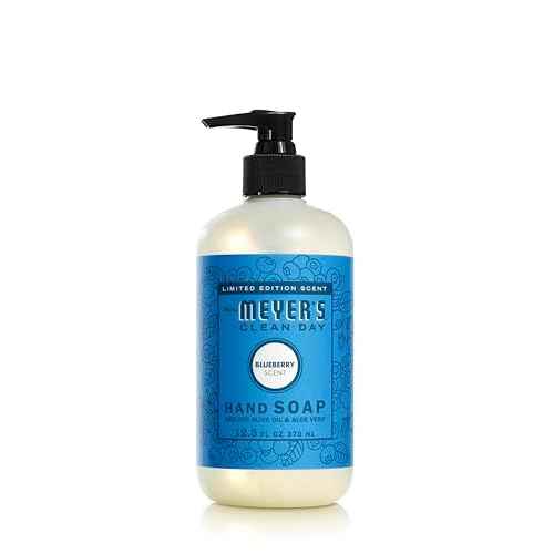 Mrs. MEYER'S CLEAN DAY Liquid Hand Soap, Blueberry Scent, 12.5 Ounce Bottle