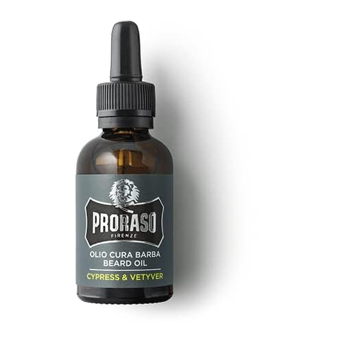 Proraso Beard Oil for Men, with Avocado, Macadamia Nut, Walnut and Sunflower Oils to Tame and Condition Beards