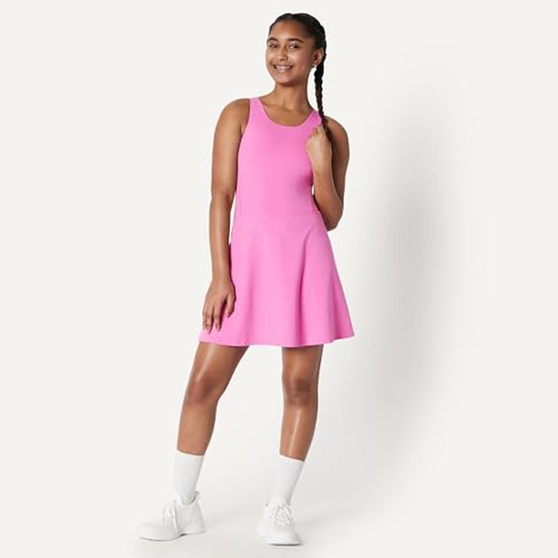 Amazon Essentials Girls' Buttery Soft Tennis Dress with Bodysuit