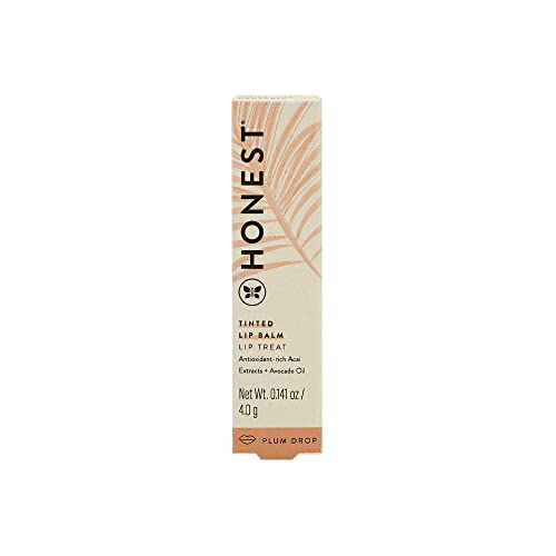 Honest Beauty Tinted Lip Balm 2-Pack | Antioxidant-rich Acai Extracts + Avocado Oil | EWG Certified, Vegan, Cruelty Free