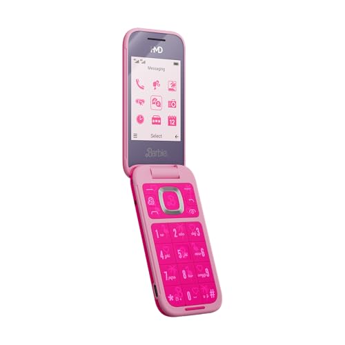 HMD Barbie Flip Phone - Unlocked International Version, Pink