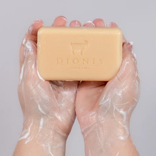 Dionis Goat Milk Bar Soap Expanded Gift Set of 6 Moisturizing Triple Milled Soap Bars for All Skin Types – Paraben Free, Cruelty Free, Made in the USA - Nourishes, Moisturizes & Hydrates Dry Skin