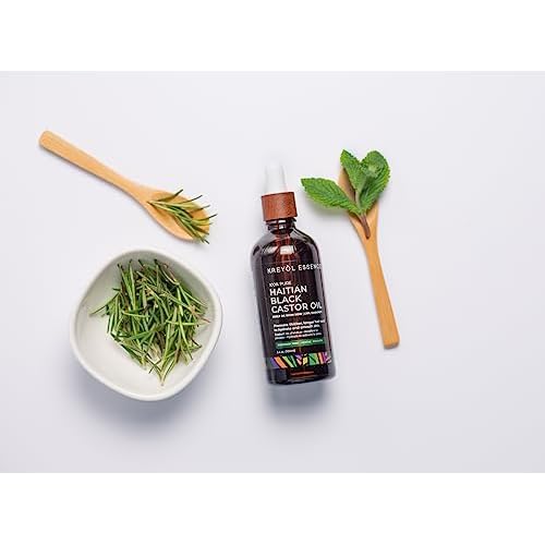 Kreyol Essence Shark Tank Duo ? Haitian Black Castor Oil Original, 2 fl oz and Haitian Black Castor Oil Rosemary Peppermint, 2 fl oz
