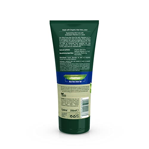 Aloe Pura Organic Aloe Vera Gel & Vitamin A C & E 6.8 fl oz