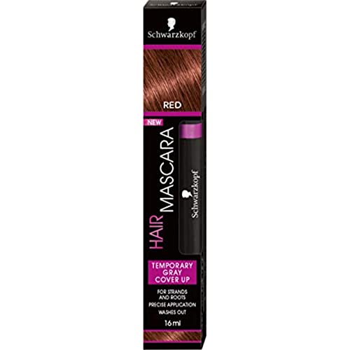 Schwarzkopf Hair Mascara Temporary Grey Cover-up, Red 16ml