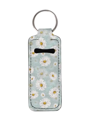 Fashion Women Lipstick Balm Holder with Metal Key Ring