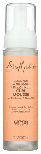 Shea Moisture Coconut & Hibiscus Frizz-Free Curl Mousse 7.5oz