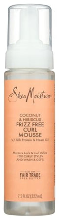 Shea Moisture Coconut & Hibiscus Frizz-Free Curl Mousse 7.5oz
