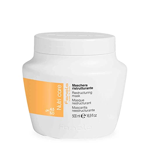 Fanola Deep Conditioning Hair Mask for Damaged Hair - Hydrating Treatment Enriched with Milk Proteins - Softens & Restores Dry, Frizzy & Damaged Strands - Nourishes & Detangles (16.9 Fl oz)
