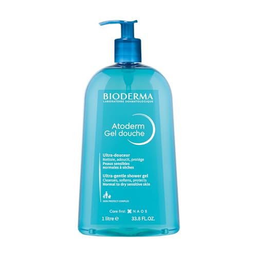 Bioderma - Atoderm Hydrating Shower Gel Body Wash - Moisturizing Face and Body Cleanser for Normal to Dehydrated Sensitive Skin