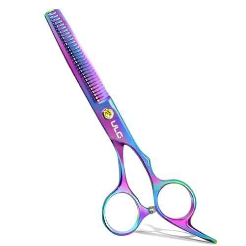 ULG Hair Thinning Scissors Professional Barber¡¯s Texturizing Teeth Shears for Hairdressing, Salon and Home Use Thinning Shears for Hair Cutting, Made of Japanese Stainless Steel, 6.5 inch