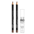 NYX Slim Lip Pencil & Butter Gloss Bundle - 3 Piece Set