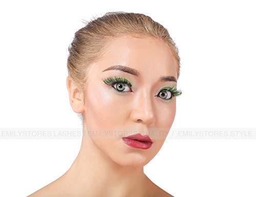 Green Costume Eye Lashes Halloween Poison Ivy Cosplay