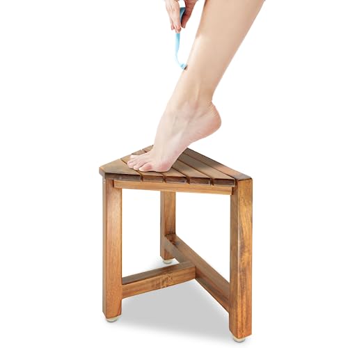 Shower Foot Rest Stool – 12" Shaving Bench for Small Bathrooms