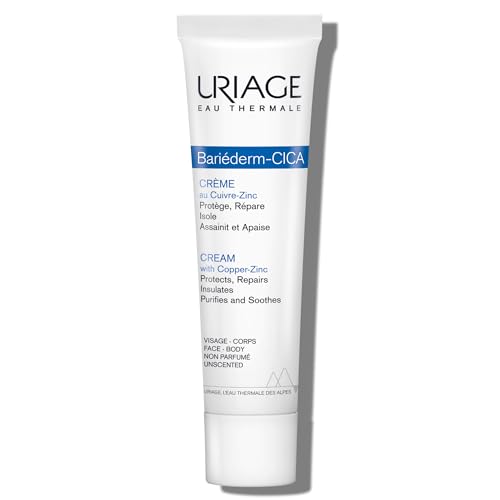 URIAGE Bari?derm-CICA Multi-Purpose Restoring Cream with Copper-Zinc & D-Panthenol | Enhances Skin Repair, For All Ages & Skin Types, Fragrance-Free