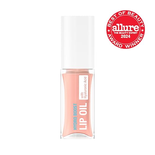 Neutrogena Hydro Boost Lip Oil Light Pink 0.2 Fl Oz - Hydrating Glossy Lip Treatment