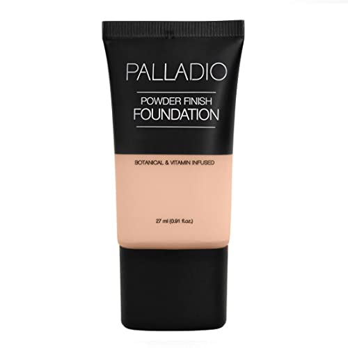 Palladio Powder Finish Liquid Foundation | Natural Matte, Porcelain