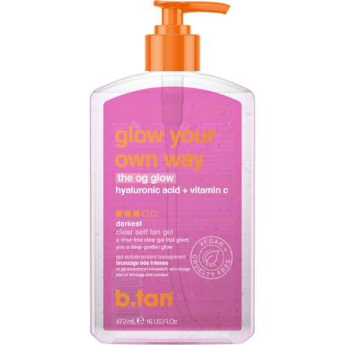 B.Tan Dark Clear Self Tan Gel - 16 Fl Oz