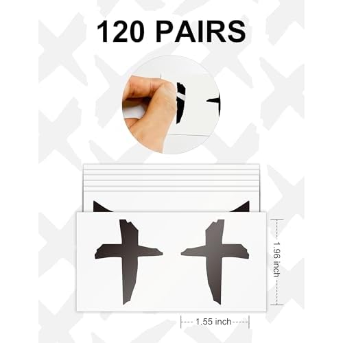 Breathable Eye Black Stickers for Men Women, Sports Face Eyeblack Sticker for Football Baseball Softball Themed Party Birthday Party Supplies (M1 120 Pairs)