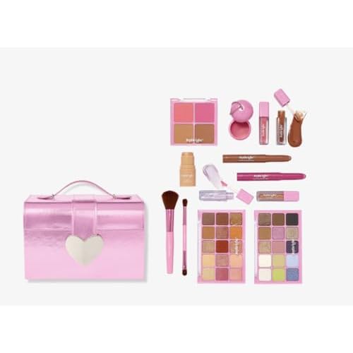 JoyBright by Ulta Beauty Y2Cutie Beauty Box, Makeup Collection Set with Eyeshadow Palettes, Lipstick, Blush