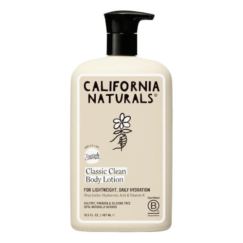 California Naturals Toasted Coconut Body Lotion 16.5 oz - Vegan, Moisturizing, Paraben-Free