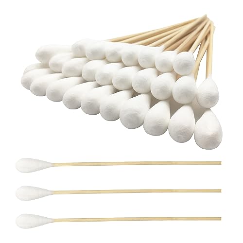 6 Inch Cotton Swabs for Pets & Cleaning (100pcs)