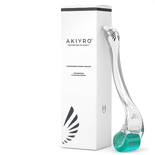 AKIYRO Derma Roller 0.30mm - 192 Microneedles for Face & Scalp