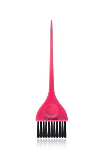 FRAMAR Classic Hair Color Brush Pink - Hair Dye Brush for Balayage & Foil Applications