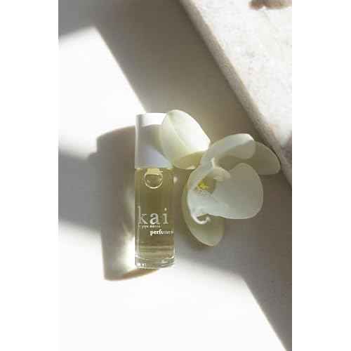 kai perfume oil ? a fresh, beautiful, light gardenia scent wrapped in white exotics, 1/8 oz perfume roll-on | long lasting, serene, vegan, clean and inspired by memories of Hawaiian vacations