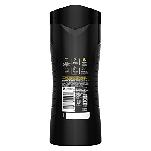 AXE Body Wash 12h Refreshing Scent Excite Crisp Coconut & Black Pepper Men's Body Wash with 100% Plant-Based Moisturizers 16 oz,(Pack of 8)