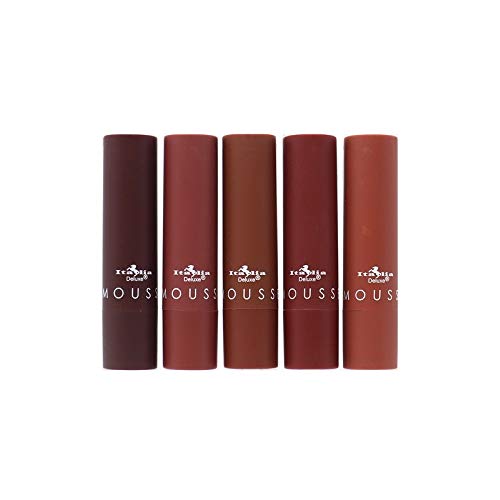 Italia Deluxe 5-Piece Matte Mousse Lipstick Set – Browns