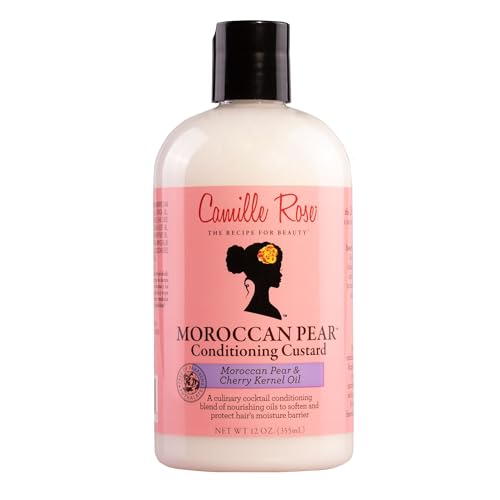 Camille Rose Conditioner, Moroccan Pear ? Hair Mask, Detangler, Deep Conditioner for Dry, Damaged Hair Repair, Frizz Control, 12 Oz